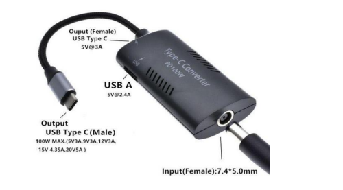 Адаптер питания с 7.9x5.0 на Type-C Адаптер питания с 7.9x5.0 на Type-C