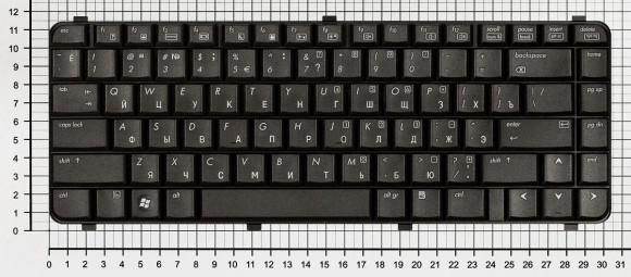 Клавиатура для ноутбука HP Compaq 6530S, 6730S, 6535S, 6735S, 6531S, 6731S, черная