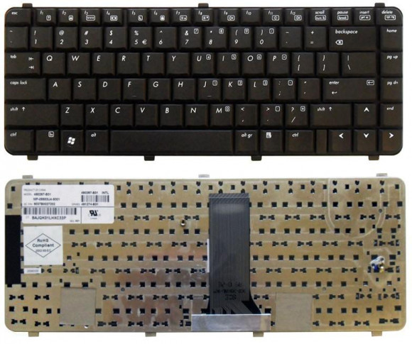 Клавиатура для ноутбука HP Compaq 6530S, 6730S, 6535S, 6735S, 6531S, 6731S, черная