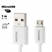 USB кабель Remax Fast Charging Cable RC-007m MicroUSB, белый USB кабель Remax Fast Charging Cable RC-007m MicroUSB, белый