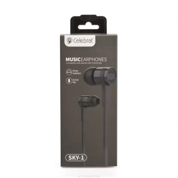 Гарнитура Celebrat SKY-1, черный Гарнитура Celebrat SKY-1, черный