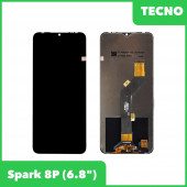 LCD дисплей для Tecno POVA Neo в сборе с тачскрином (черный) Premium Quality