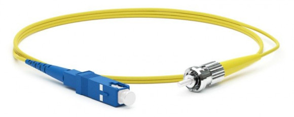 FC-S2-9-SC/UR-ST/UR-H-15M-LSZH-YL Патч-корд волоконно-оптический (шнур) SM 9/125 (OS2), SC/UPC-ST/UPC, 2.0 мм, simplex, LSZH, 15 м Hyperline