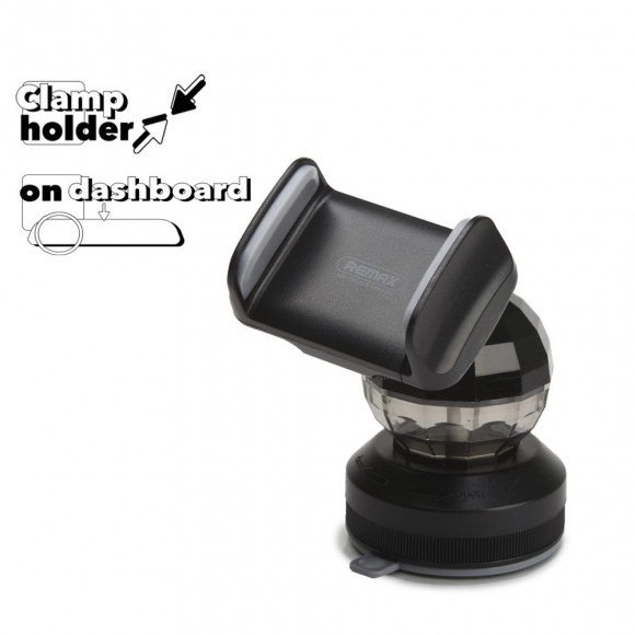 Автомобильный держатель универсальный Remax Aroma Phone Holder RM-C35, черный с серым