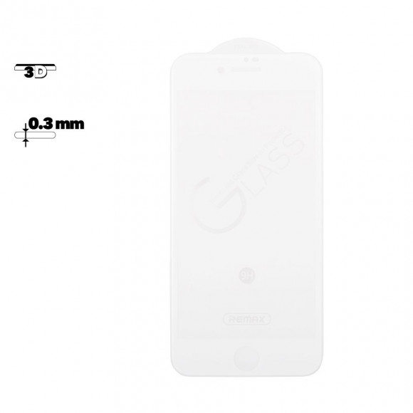 Защитное стекло Remax Medicine Glass GL-27 для Apple iPhone 7, 8 с рамкой, белое