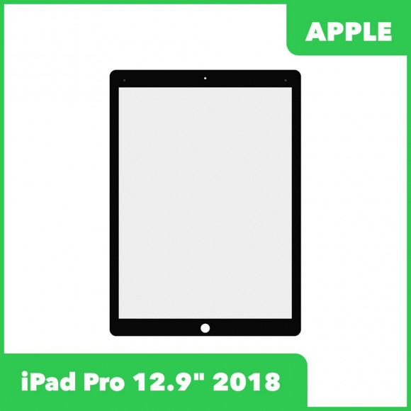 Стекло для переклейки Apple iPad Pro 12.9 2018, черный