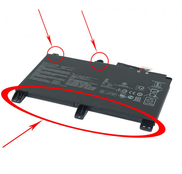 Оригинальный аккумулятор (батарея) для ноутбука серий Asus FX505 (B31N1726-1) 11.1V 48Wh