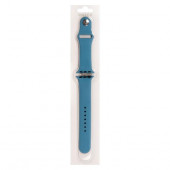 Силиконовый ремешок для Apple Watch 38/40мм (24), лазурный, на кнопке