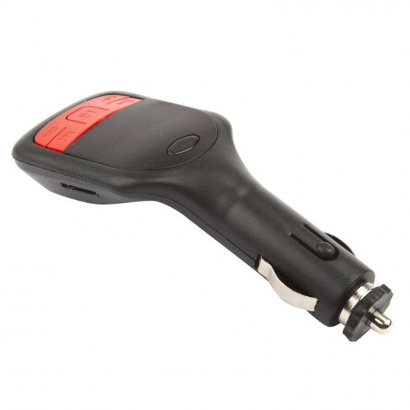 FM модулятор FM-02 (Дисплей/Пульт/USB/Micro SD/AUX), черный/красный/коробка
