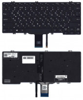 Клавиатура для ноутбука Dell Latitude 7300, черная с подсветкой Клавиатура для ноутбука Dell Latitude 7300, черная с подсветкой