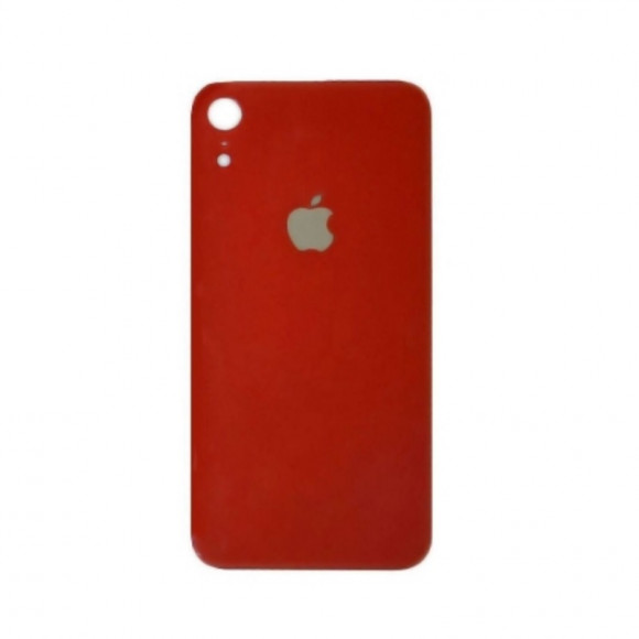 Задняя крышка (стекло) для iPhone XR (красная)