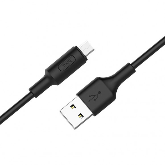 Кабель USB HOCO X25 Soarer для Micro USB, 2А, длина 1м, белый