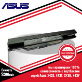 Аккумулятор (батарея) для ноутбука Asus X43S, X43T, X43U, X43V (A32-K53, A41-K53) 10.8V 5200mAh Аккумулятор (батарея) для ноутбука Asus X43S, X43T, X43U, X43V (A32-K53, A41-K53) 10.8V 5200mAh