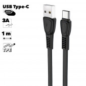 USB кабель Hoco X40 Noah Charging Data Cable For Type-C, 1 метр, черный USB кабель Hoco X40 Noah Charging Data Cable For Type-C, 1 метр, черный