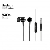 Гарнитура Earldom ET-E28 3.5 mm вставная 1.2м, черная