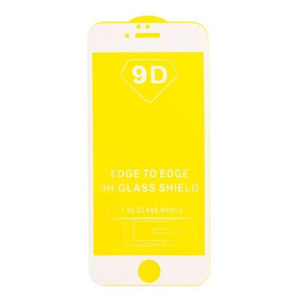 Защитное стекло 5D, 9D, 10D для Apple iPhone 7, iPhone 8, белый (без упаковки)