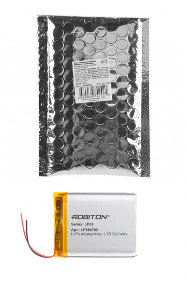 Аккумуляторная батарея Robiton LP884762, 3.7В, 3200мАч, PK1