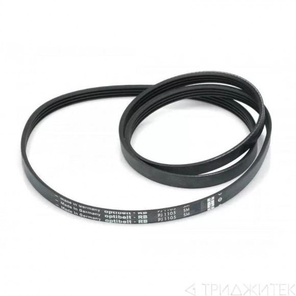 Ремень 1105 J4 ELмм, 1008мм, для Whirlpool, белый