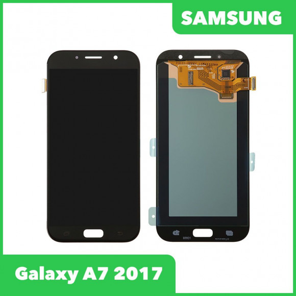 Дисплей для Samsung Galaxy A7 2017 SM-A720 в сборе GH97-19723A без рамки (черный) 100% оригинал