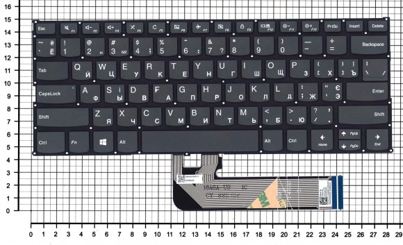 Клавиатура для ноутбука Lenovo IdeaPad 530S-14ARR, черная