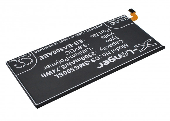 Аккумулятор CS-SMG500SL, EB-BA500ABE для Samsung Galaxy A5 (A500F), 3.8В, 2300мАч, 8.74Wh