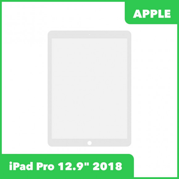 Стекло для переклейки Apple iPad Pro 12.9 2018, белый