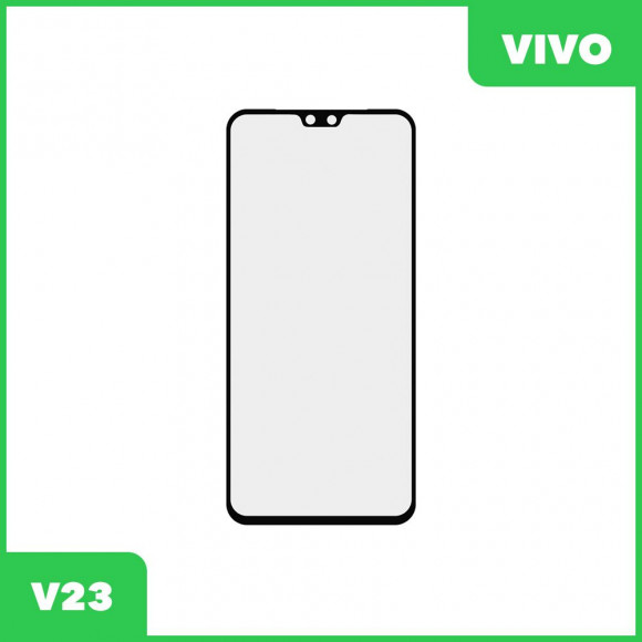 Стекло + OCA пленка для переклейки Vivo V23 (черный)