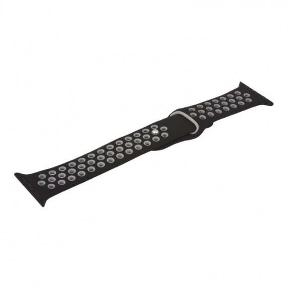 Ремешок для Apple Watch COTEetCI W12 Sports Dot Watchband 38 мм/40 мм спорт (черный с серым),