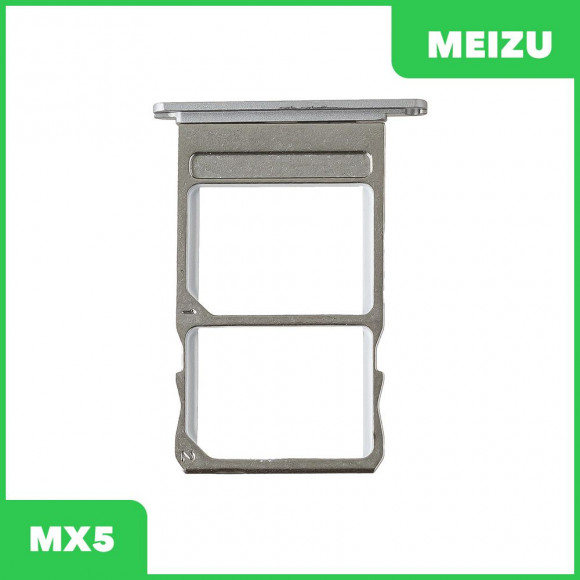 Держатель (лоток) SIM-карты для Meizu MX5, серебряный