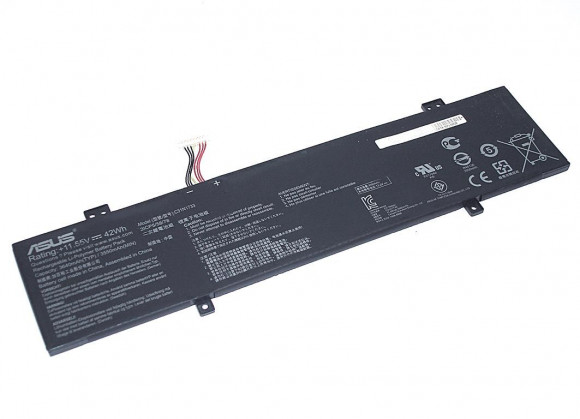 Аккумулятор (батарея) для ноутбука Asus TP412UA (C31N1733) 11.55В, Li-Pol, 42Wh (оригинал)