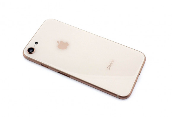 Задняя крышка (корпус) в сборе с рамкой для Apple iPhone 8, Rose Gold (pink)