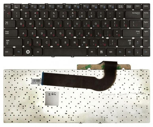 Клавиатура для ноутбука ноутбука Samsung Q430, QX410, SF410, черная Клавиатура для ноутбука ноутбука Samsung Q430, QX410, SF410, черная
