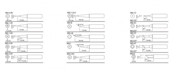 Жало для паяльника Quick QSS960-T-I