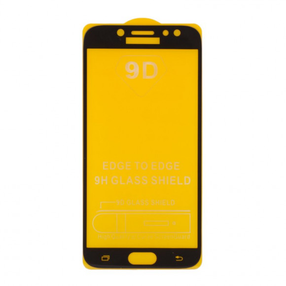 Защитное стекло Colorful Tempered Glass для Samsung Galaxy J7 2017 (J730F), черная рамка