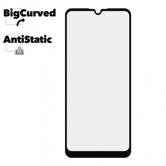 Защитное стекло для Huawei Honor 9A Super max Anti-static big curved glass