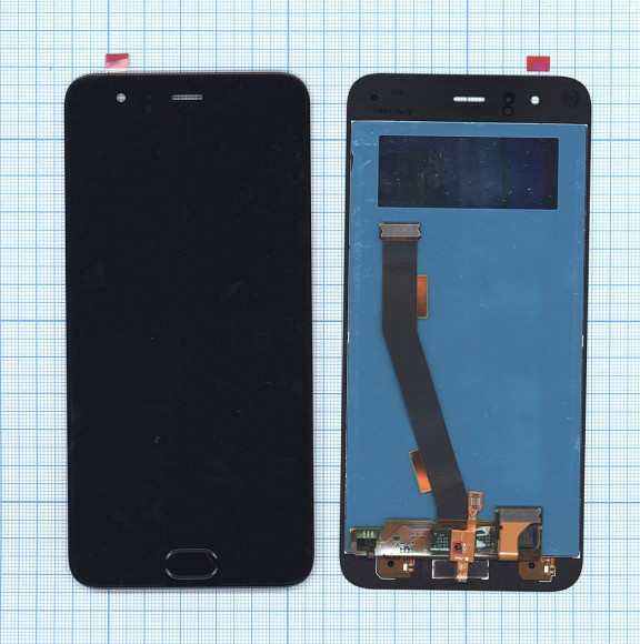 Модуль (матрица + тачскрин) для Xiaomi Mi 6, черный Модуль (матрица + тачскрин) для Xiaomi Mi 6, черный