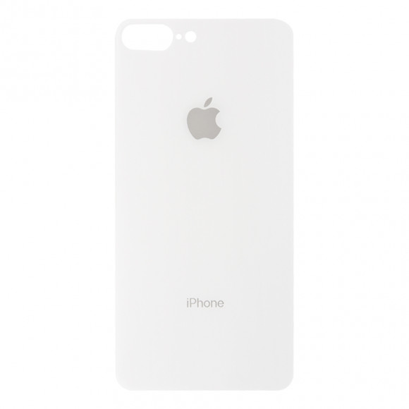 Защитное стекло для Apple iPhone 8 Plus, 7 Plus на заднюю часть глянцевое 0.7 мм., белое