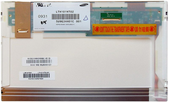 Матрица LTN101NT02, 10.1", 1024х600, 40 pin, LED, Normal, глянцевая, без креплений