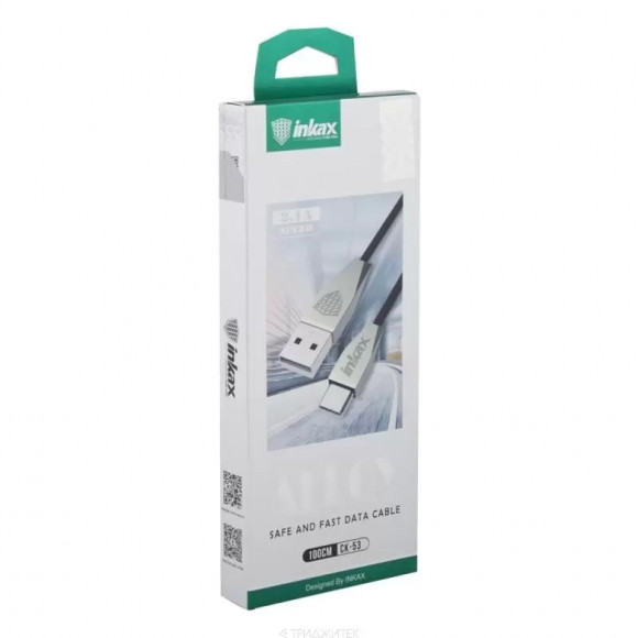 USB кабель inkax CK-53 Alloy для USB Type-C 100CM метал. разъемы, черный USB кабель inkax CK-53 Alloy для USB Type-C 100CM метал. разъемы, черный