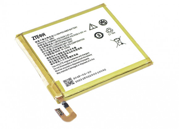 Аккумулятор Li3834T43P6h726452 для ZTE Blade V2 Lite, Q509T, 3.8В 3400мАч