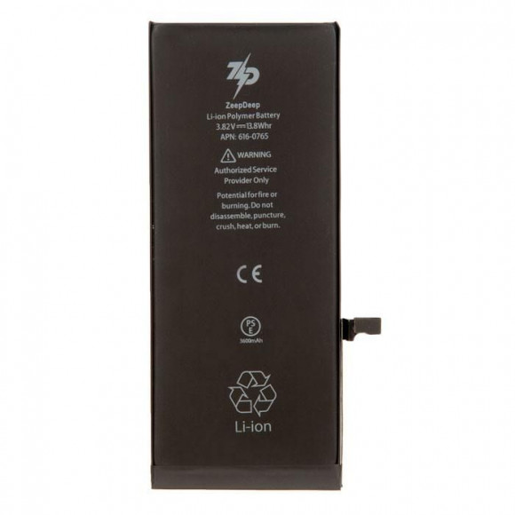 Аккумулятор для телефона iPhone 6 plus ZeepDeep +24% увеличенной емкости: батарея 3600 mAh, монтажные стикеры