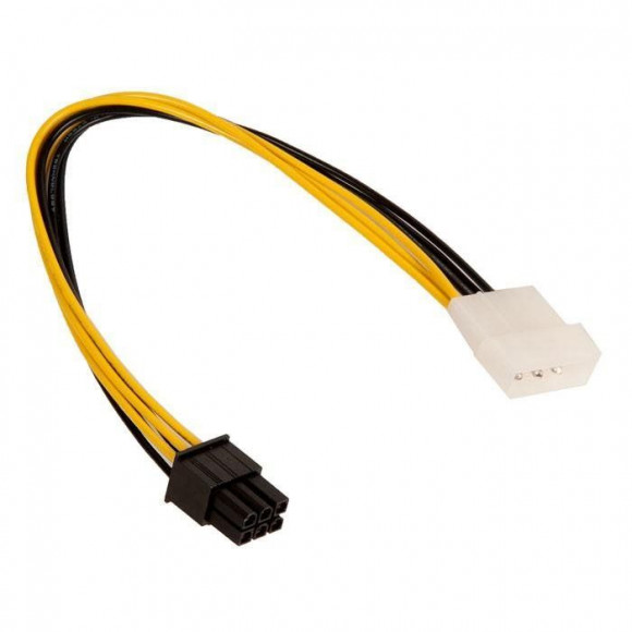 Переходной кабель питания видеокарт LF BTX 2*3 L=20CM POWER 4P TO 6P