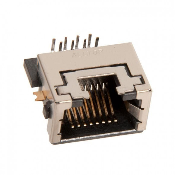 Коннектор Asus LAN JACK 8P8C R/A , 4.05H , DIP
