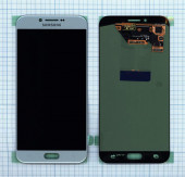 Дисплей для Samsung Galaxy A8 (2016) SM-A810F голубой