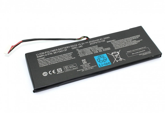 Аккумулятор (батарея) для ноутбука Gigabyte P34G v2-3 (GNC-J40) 15.2В, 4030мАч