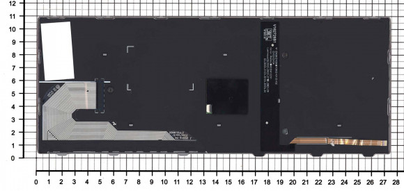 Клавиатура для ноутбука HP EliteBook 730 G5, 735 G5, 830 G5, 836 G5, черная с серой рамкой и подсветкой Клавиатура для ноутбука HP EliteBook 730 G5, 735 G5, 830 G5, 836 G5, черная с серой рамкой и подсветкой