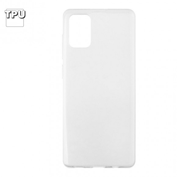 Силиконовый чехол "LP" для Samsung Galaxy A71 (A715F) TPU, прозрачный (коробка)