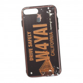 Защитная крышка для Apple iPhone 8 Plus, 7 Plus с фактурным покрытием "Номер Калифония" (коробка)