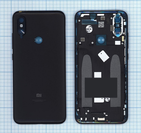 Задняя крышка корпуса для Xiaomi Mi 6X, Mi A2, черная