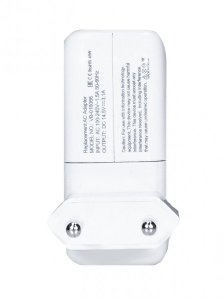 Блок питания (зарядное) для ноутбука Apple 14.5В, 3.1A, 45Вт, Magsafe L-shape REPLACEMENT Блок питания (зарядное) для ноутбука Apple 14.5В, 3.1A, 45Вт, Magsafe L-shape REPLACEMENT